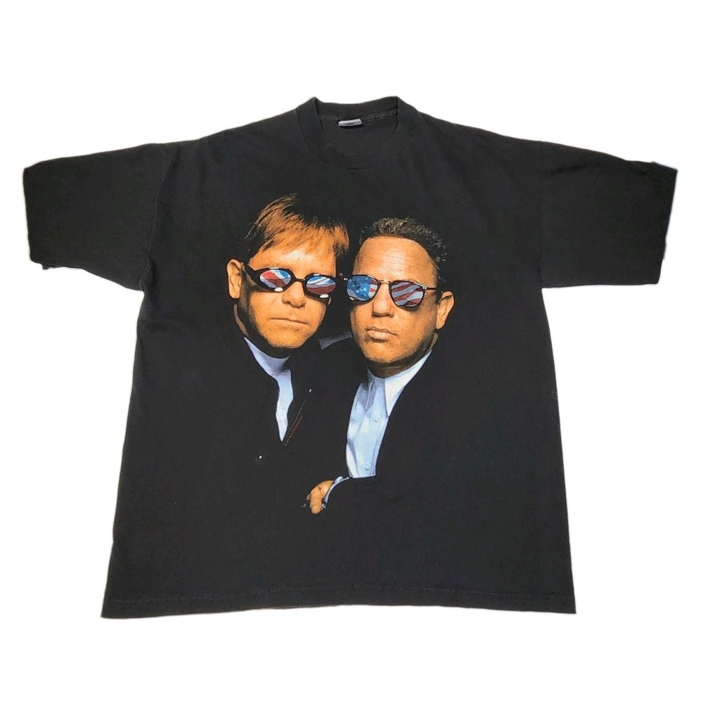 Vintage 1994 Elton John Billy Joel Face to Face Tour T Shirt XL USA Made RARE
